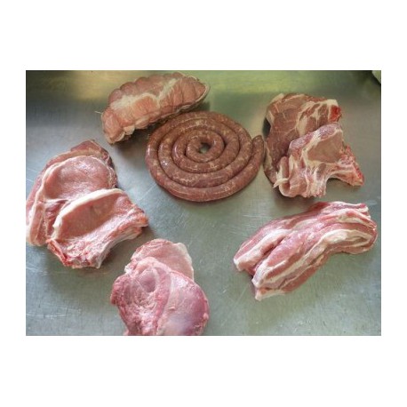 Gros colis de viande de porc