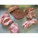 Gros colis de viande de porc